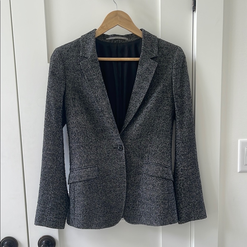 Tiger of Sweden Gray Blazer with Tailored Fit and Notched Lapel